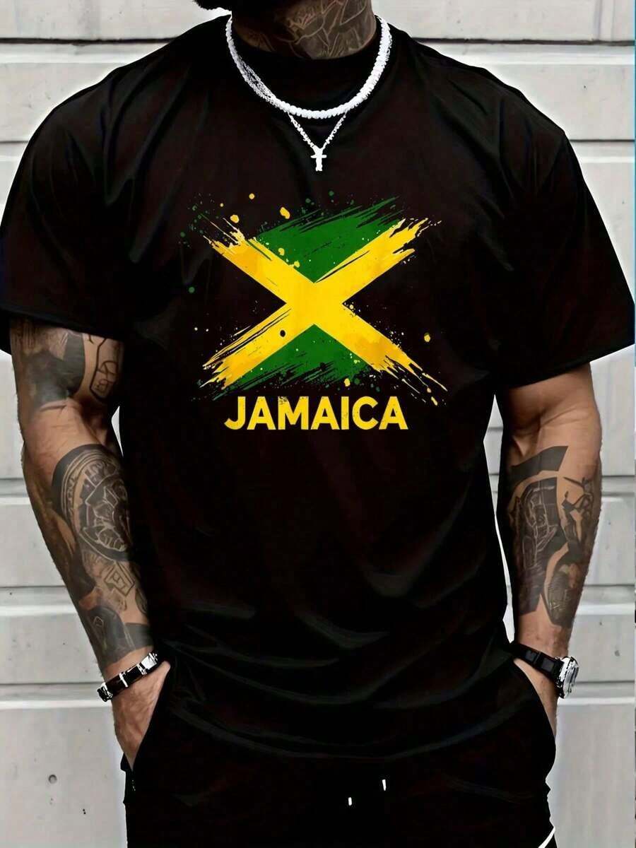 

Jamaica Retro Jamaican Flag Unisex T-Shirt S