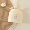 Pure Cotton Double Layer Newborn Hat for 0-3 Months, Suitable for Autumn/Winter