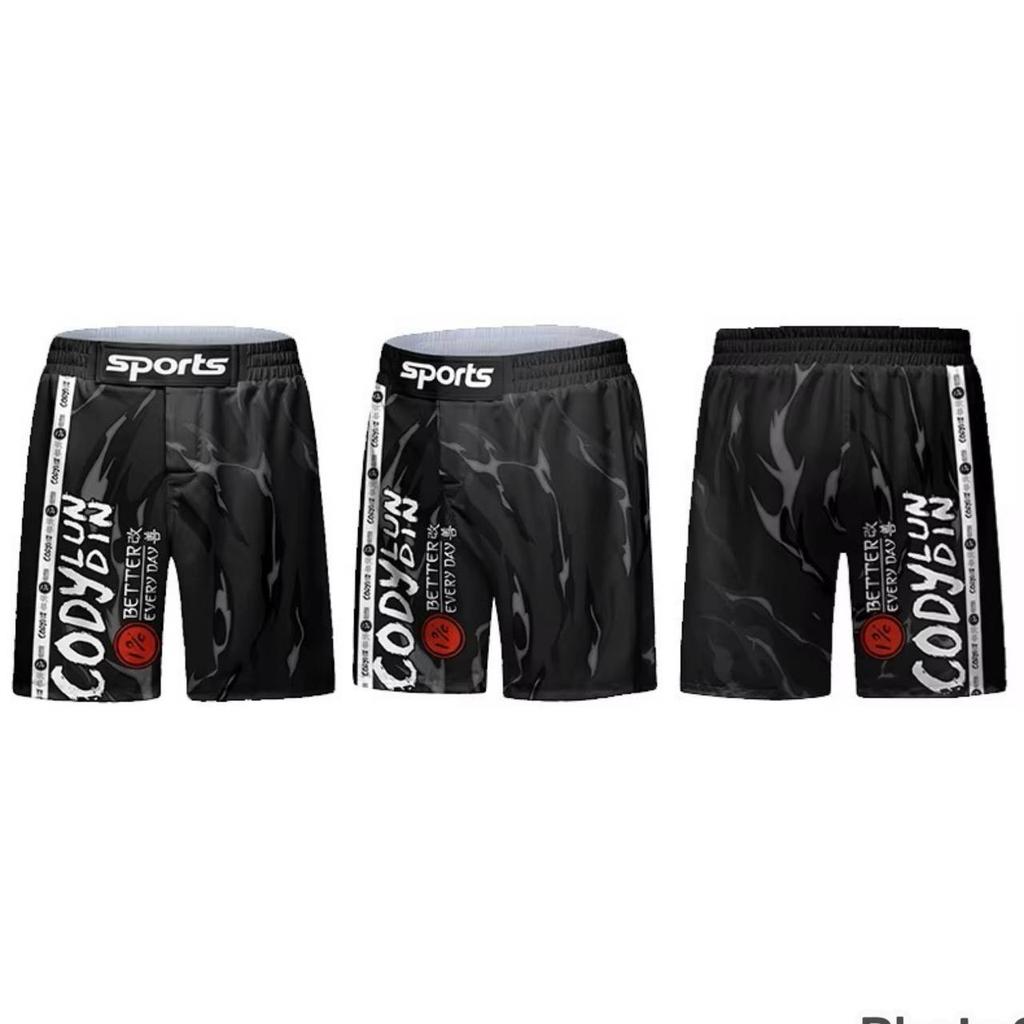 MMA Muay Thai Kickboxing Boxing Shorts Elastic Waist  Unisex Men Women Print Fight UFC Martial Art Fitness Gym Training Sport Workout