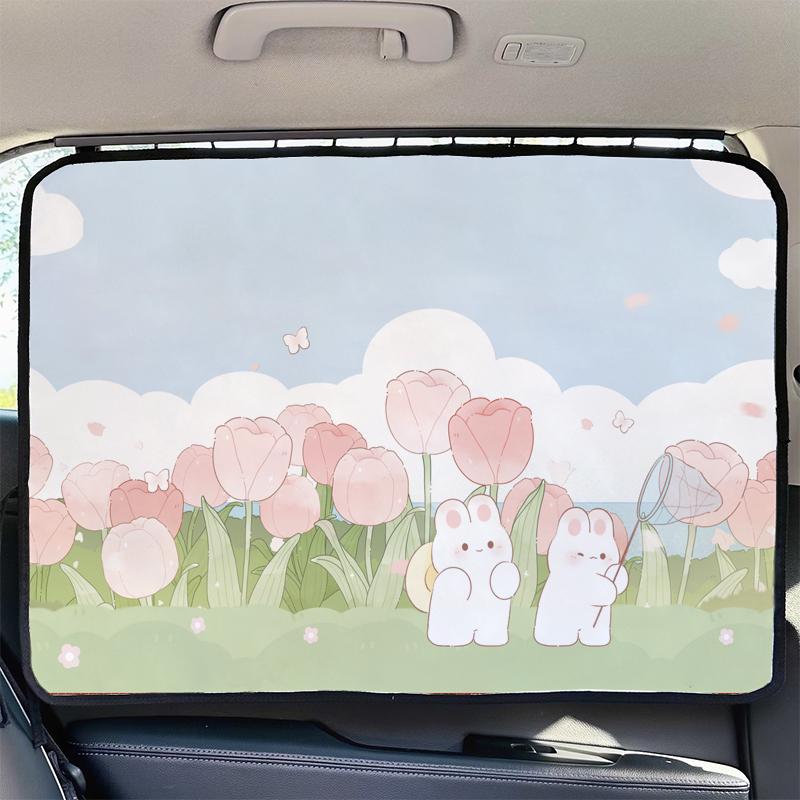 Model Y Car Sunshade Curtain - Baby Style Sliding Rail for Side Window