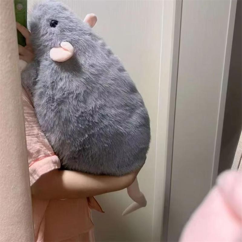 Discover Intime Unisex Flower Branch Rat Doll Plush Toy Hug Pillow Cute Funny Pp Cotton Soft Stuffed Animal Dolls Halloween Christmas Birthday Gift