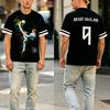 Maglietta da Calcio Unisex Streetwear Norvegia Numero 9 HAALAND Maglietta a Manica Corta Estiva da Uomo Maglietta con Stampa Grafica