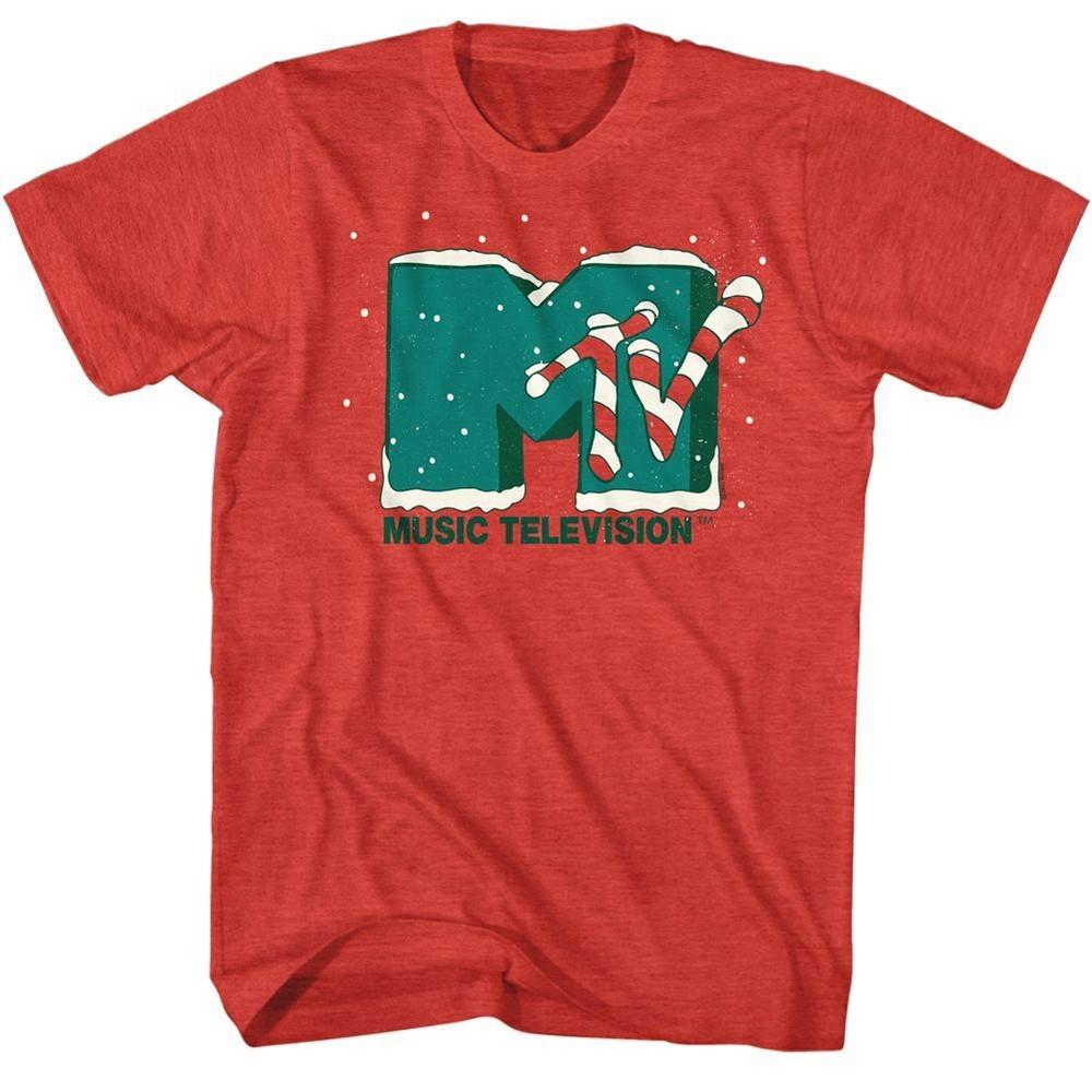 

MTV Christmas Red Heather T-Shirt L