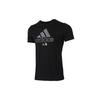 Adidas T Shirts Men's Black Crew Neck Moderate Straight Fit GK4654