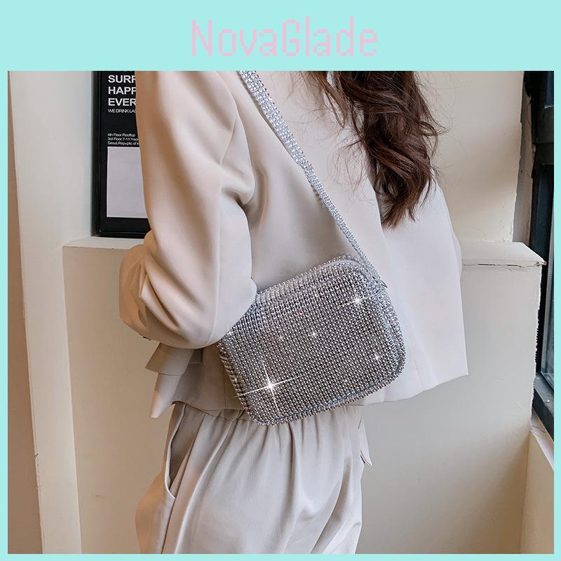 2024 Spring New Fashion Silver Street Trendy Shoulder Bag Pu Material
