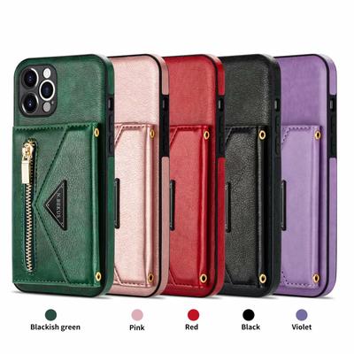 Étui de téléphone adapté pour iPhone 15PRO + 14 Sac à insertion de carte tendance Housse en cuir Autocollant latéral XR Housse de protection XS