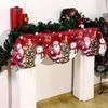 2026 Christmas Fireplace Scarf Snowman Navidad Natal Mantel Scarf Indoor Fireplace Ornament Christmas Decorations