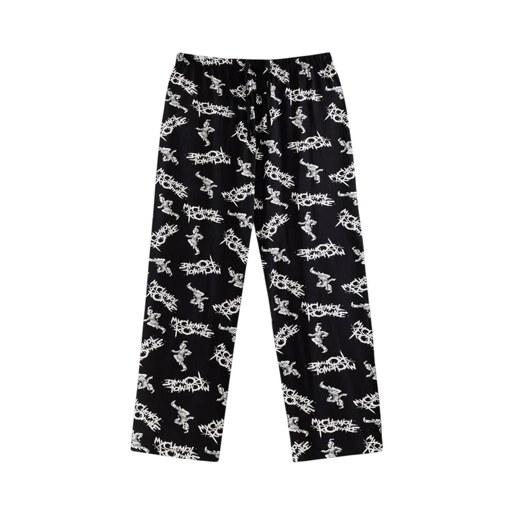 My Chemical Romance Mens Logo Short-Sleeved Long Pajama Set