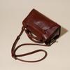 New 2025 Spring and Summer Fashion Casual Versatile Niche High-end Retro Cowhide Simple Shoulder Messenger Handbag