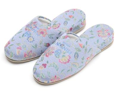 Minton Basic Jacquard Haddon Hall Hängtofflor (Blå)