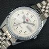 VINTAGE SEIKO 5 AUTOMATIC 6309A REFURBISHED JAPAN MENS SILVER WATCH a442497-1