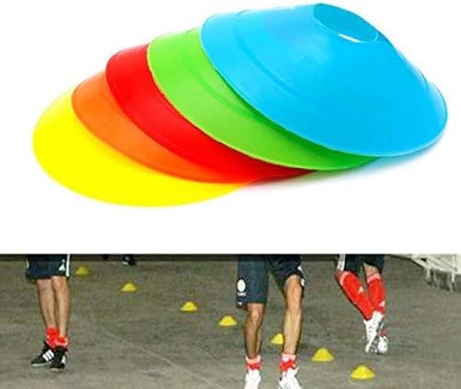 BiAnYC 100 marker soccer color cone soccer dribbling practice training futsal ball team club track and athletic sports 5 colors of each storage bag