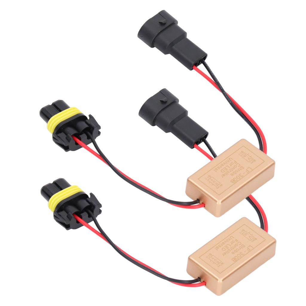2PCS 50W LED Strobe Controller Continuous Strobe ABS Fog Light Strobe Module Flash Strobe Controller for LED Headlights