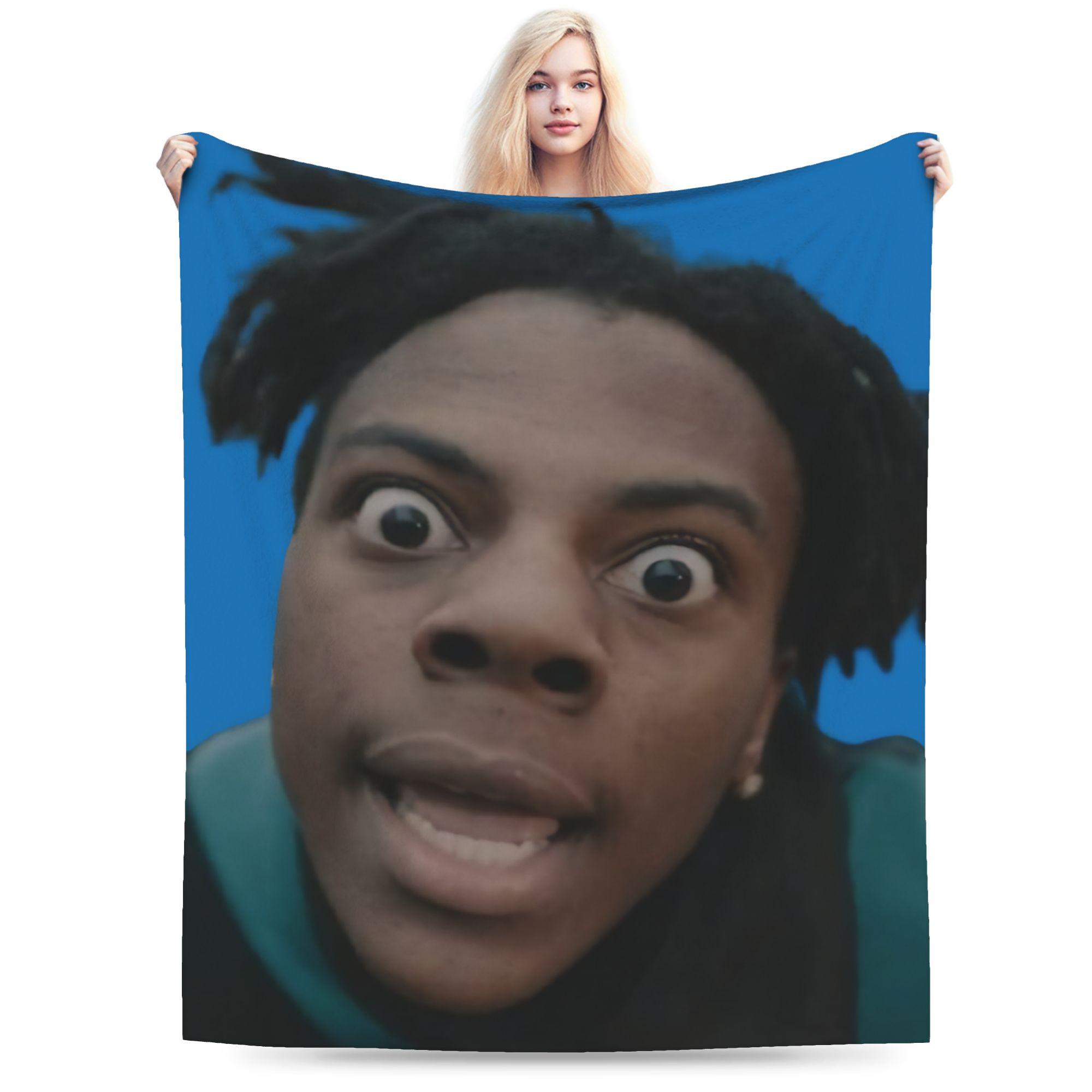 

IShowSpeed Smiling Flannel Throw Blankets Blankets for Sofa Office Super Warm Bedding Throws 75x90cm