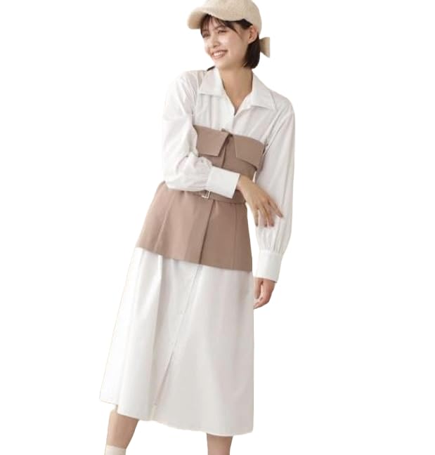 

[Jill by Jill Stuart] Shirt dress set with bustier