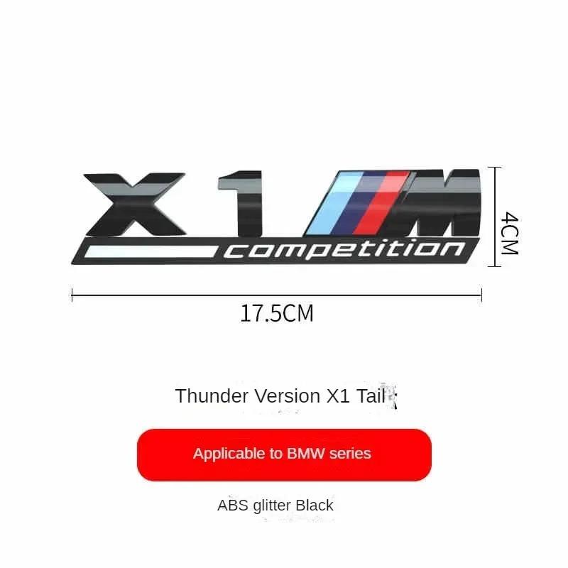 BMW M Series Thunder Edition Car Trunk Badge Emblem Sticker Compatible with 1M 2M 3M 4M 5M 6M 7M 8x1M X2M X3M X4M X5M X6M X7M X5 fsdf08