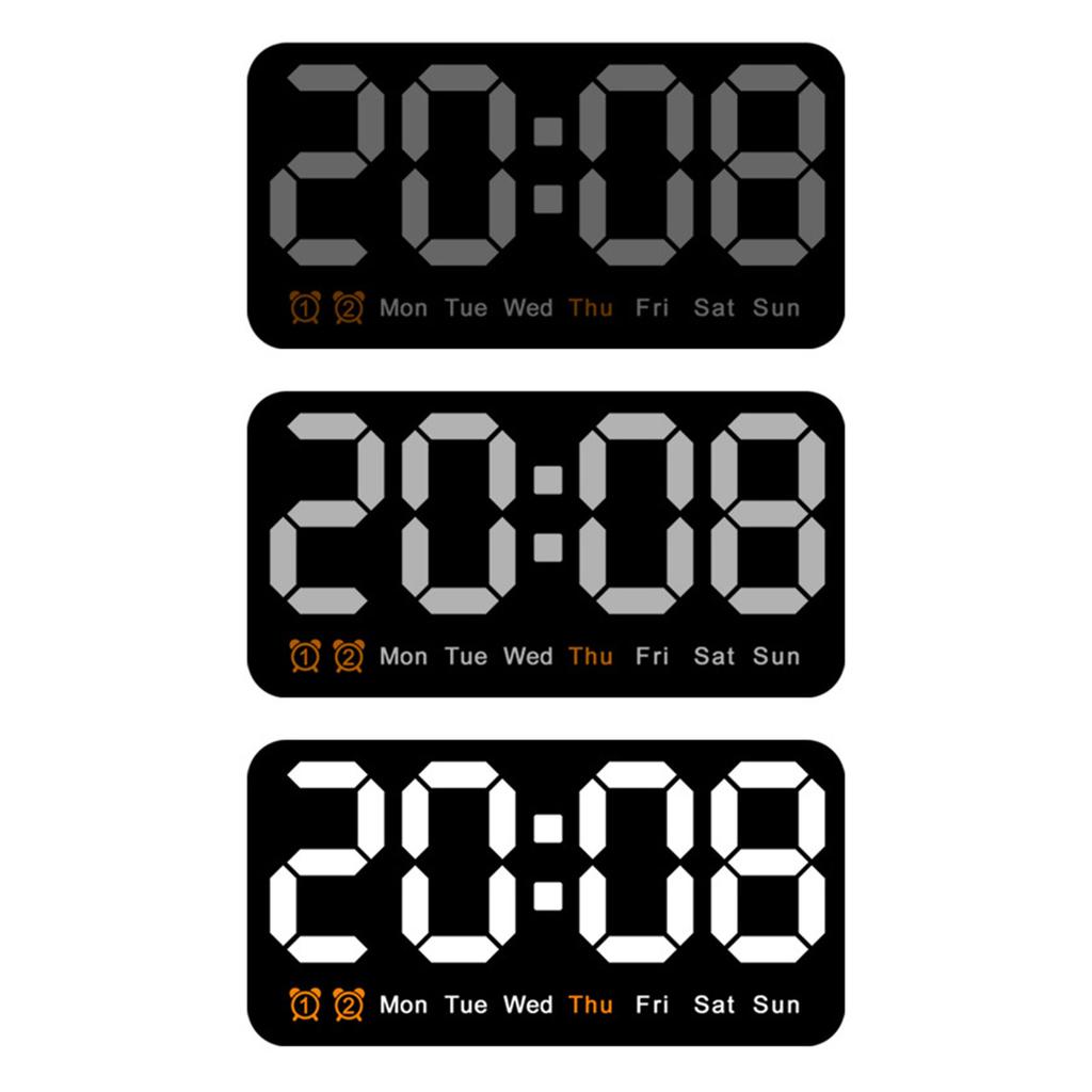 8.5Inch Digital Wall Clock LED Alarm Clock Large Display, 3 Level Brightness Adjustable for Home and Offices