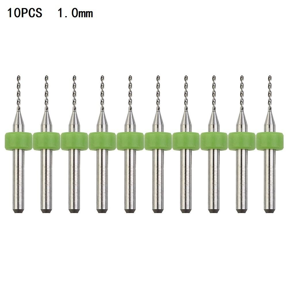 PCB Drill Bits Supplies Trimming Wood Workshop 10pcs Acrylic Aluminium Carbide