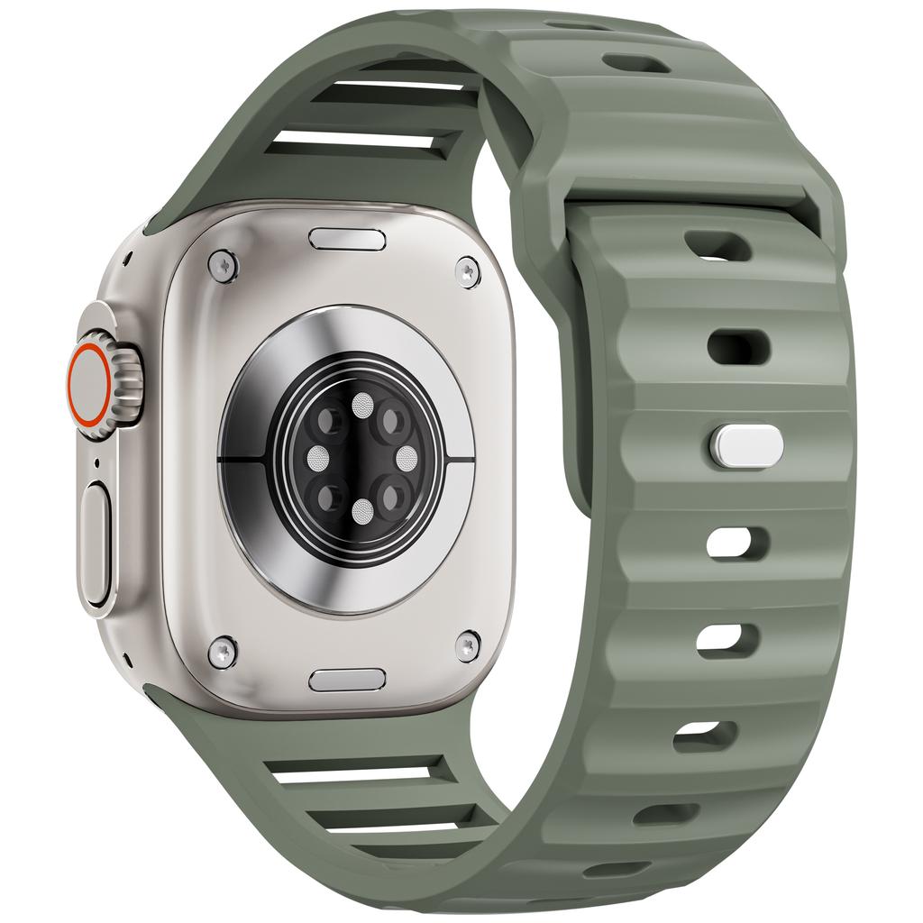 Sport Silikonband für Apple Watch Ultra 2 Strap 49mm 45mm 44mm 42mm Correa Smartwatch Armband iWatch Serie 9 8 7 6 5 SE