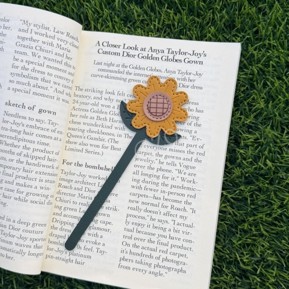 3D Embossed Leather Bookmarks Handmade Page Clips Cute Book Markers Book Lovers