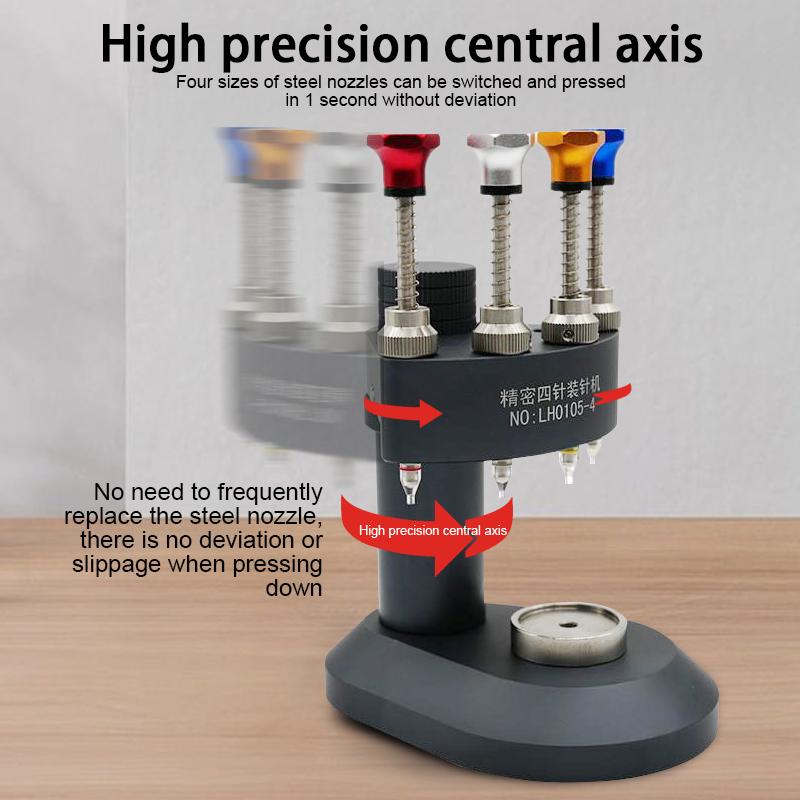 Watch Repair Tools Precision Four Needle Machine Needle Loader High Precision Needle Presser Watch Movement Needle Loader
