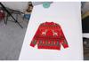 Girls' Stylish Red Christmas Sweater - Thickened for Winter 2026