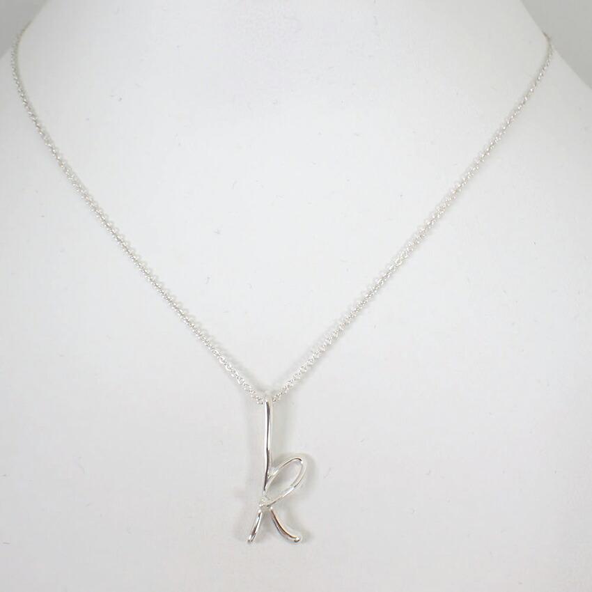 [Used] TIFFANY/Tiffany 925 Initial/K Pendant/Necklace/g515-21