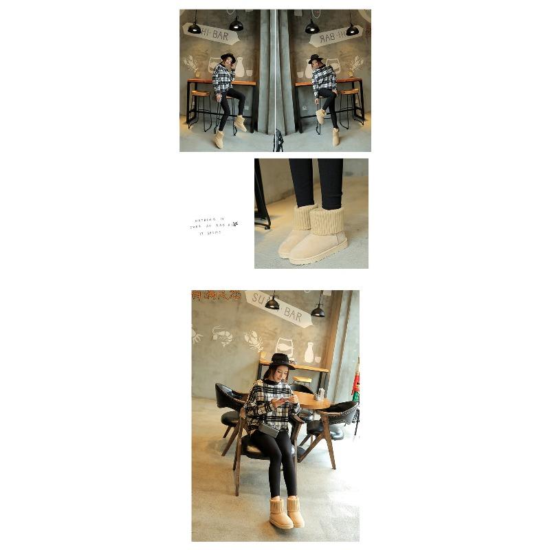 Directly from the Manufacturer Winter New Wool Mouth Snow Boots Women's Short Boots Two Wear Velvet Short Cotton Shoes Wholesale Women