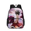 One Piece Monkey D. Luffy with Front Pocket Backpack Students Kids School Bags Bookbag Travel Large Capacity Backpack