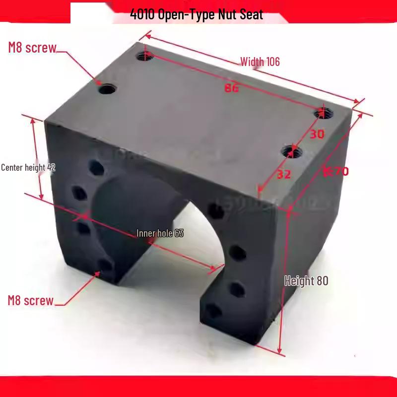 MLM Precision Iron Nut Seat Slide Module 2505/3205/4010/5010 for CNC Machines