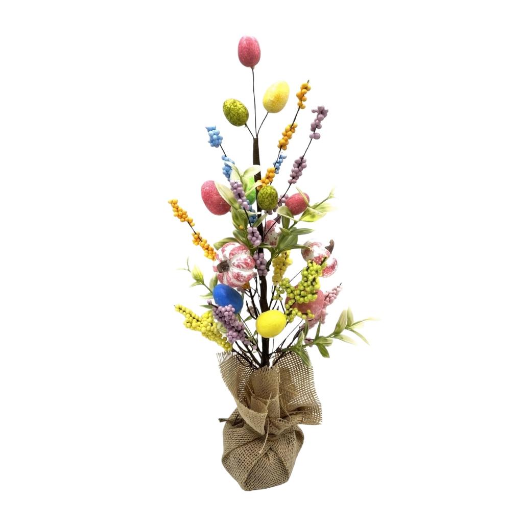 Neue Osterdekorationen 45cm Osterei Kürbis Baum Szene Tischdekoration