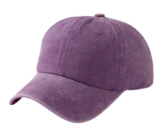 

[sproutsy] Simple Baseball Cap, Vintage Finish, Cotton, Casual Hat, Baseball Cap, Simple, Solid Color (JP, Number Size, 57.0 cm, Purple)