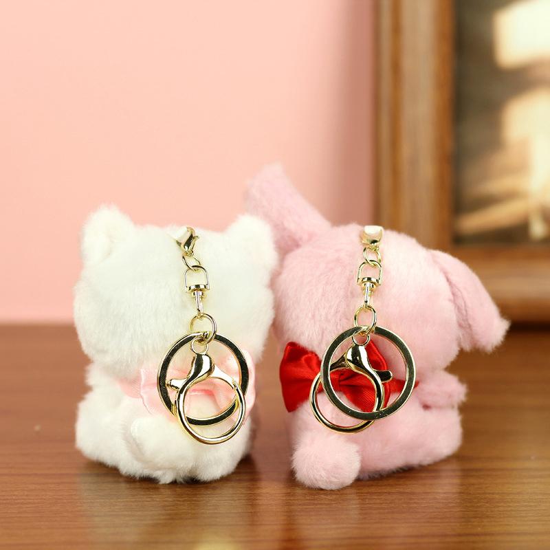 Plush Doll Pendant Keychain Small Doll Cute Animal Toy Jewelry Backpack Pendant Gift
