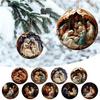 Eyecatching Nativity Scene Car Ornament Vibrant Acrylic Holiday Decor Cars For