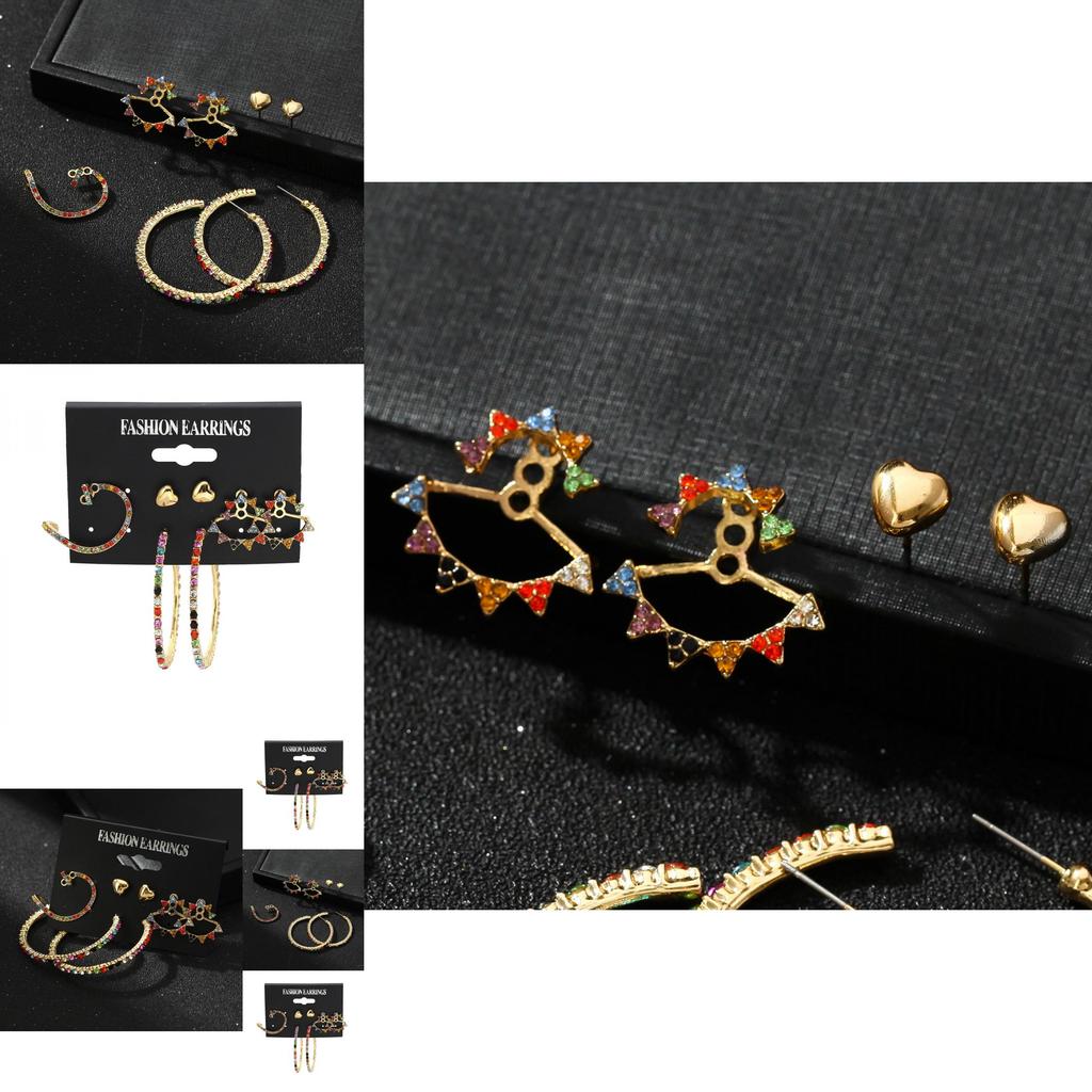 Stylish Alloy Earrings Diamond Shape Perfect For Gifts Anniversaries And Promotions