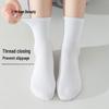 Unisex Kinder Sommer Dünne Netz Mittellange Weiße Baumwollsocken (5 Paare)