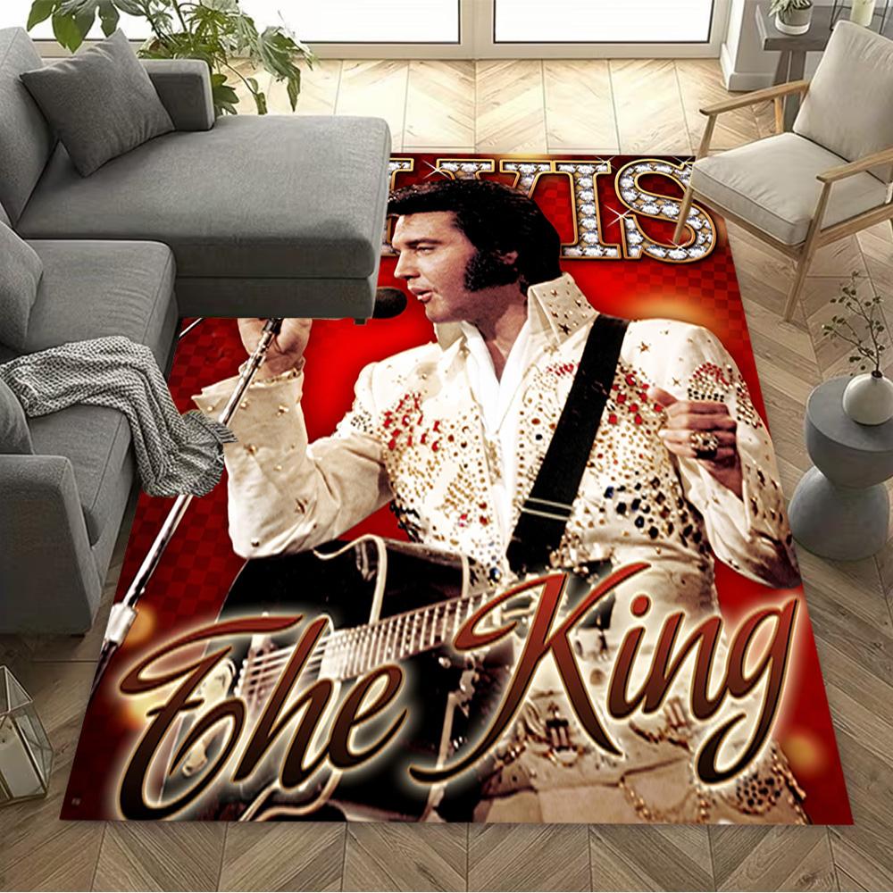 Epic Elvis Presley Concert Floor Mat Perfect for Foyer Living Rooms Hallway Entryway Anti-slip Rug Decorate Offices Spiritual Gift