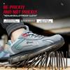 Air Cushion Work Safety Shoes For Men WomenBreathable Work Sneakers Steel Toe Shoes Anti-puncture Safety Protective Shoes
