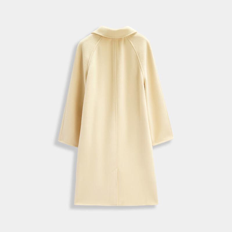 IEF 2025 Autumn Mid-Length Wool Blend Coat for Curvier Figures