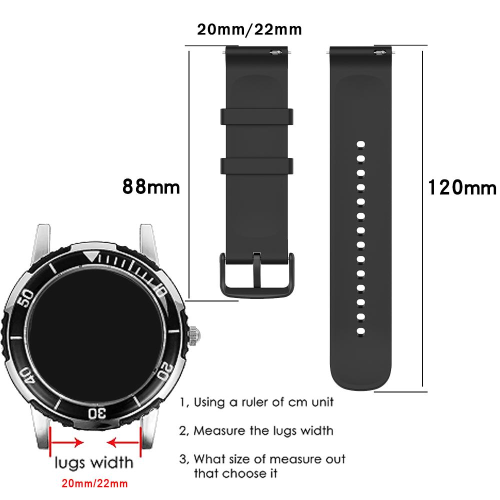 20mm 22mm Strap For Amazfit bip6 5 Active 2 Silicone Band For Amazfit BALANCE 2 GTS 2/4/3/GTS 2/4 Mini/GTR 4/3/2e Sport Bracelet