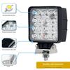 1PCS 12V-24V Waterproof Led Work Light Bar Square Spotlight  Work Light Headlight For Truck Off Road Night Driving Light For SUV