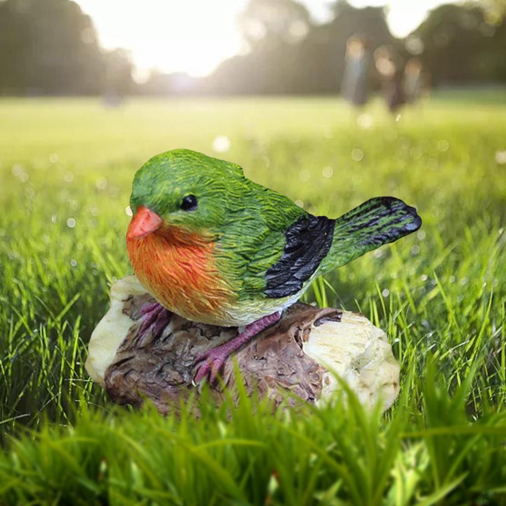 Figurines Bird Animal Model Resin Sculptural for Party Yard Decoration
