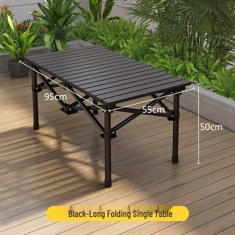 Portable Outdoor Folding Table Set for Camping, Self-Driving Tours, Barbecues, Street Stalls, and Picnics