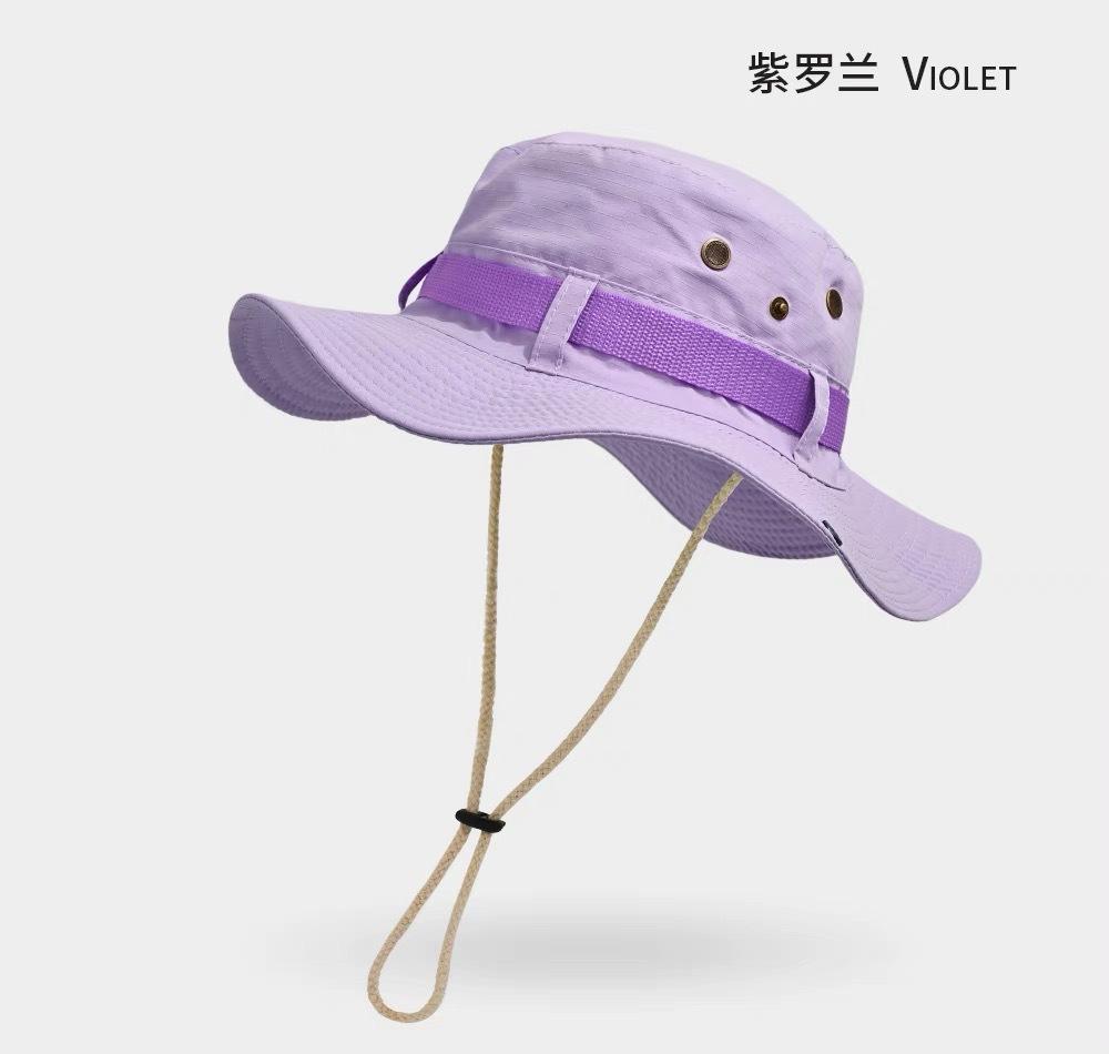 30 Colors Outdoor Sun Hat for Men Women UPF Protection Safari Cap Wide Brim Fishing Visors Bonnies Bucket Hats