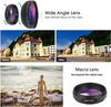 Universal 2 IN 1 Lens Clip 37mm Mobile Phone Lens Professional 0.45x 49uv Super Wide-Angle + Macro HD Lens for iPhone Xiaomi 12
