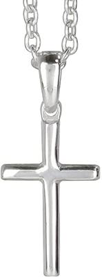 Shinjuku Gin No Kura Small Simple Cross Pendant Top (without Chain) Sterling Silver 925 Latin Cross Necklace Head