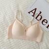 Hollow Seamless Push Up Gathering Bra For Women Comfortable Fixed Cup Breast Support