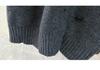 Women's Mid-Length Wool V-Neck Cardigan - Korean Style, 2026 Spring/Winter Collection