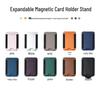 MagSafe Magnetic Card Holder Stand - Multifunctional PU Leather Universal Phone Accessory.