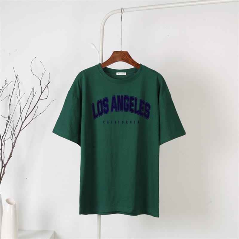 Shellsuning 2023, vară, cu mânecă scurtă, cu litere, tricouri cu imprimeu, la modă, tricouri pentru femei, ocazional, din bumbac, de bază, pentru femei.